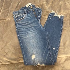 A&F - Curve Love - Skinny Jeans - 6R - Distressed